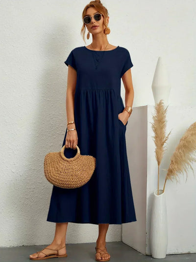 Lurienne™ | Abito leggero in morbido cotone con tasche