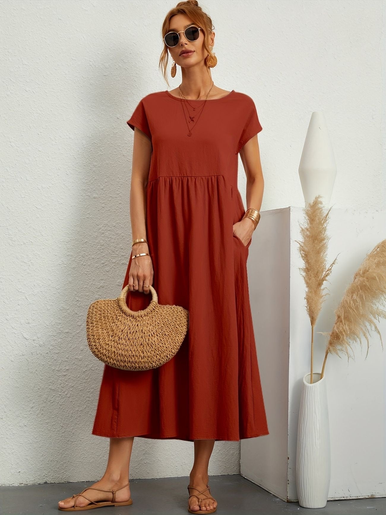 Catherine™ | Abito casual in lino