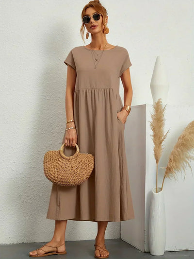 Lurienne™ | Abito leggero in morbido cotone con tasche