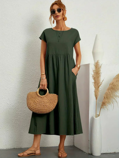 Lurienne™ | Abito leggero in morbido cotone con tasche