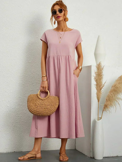 Lurienne™ | Abito leggero in morbido cotone con tasche