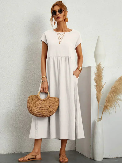 Lurienne™ | Abito leggero in morbido cotone con tasche