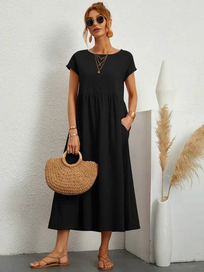 Lurienne™ | Abito leggero in morbido cotone con tasche