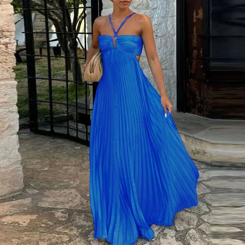 Beauna™ | Abito da festa plissettato con spalle scoperte