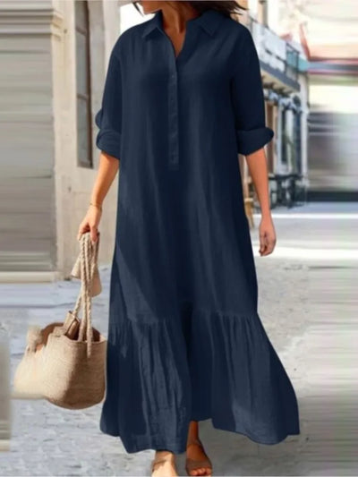 Jennifer | Abito Camicia Elegante a Manica Lunga