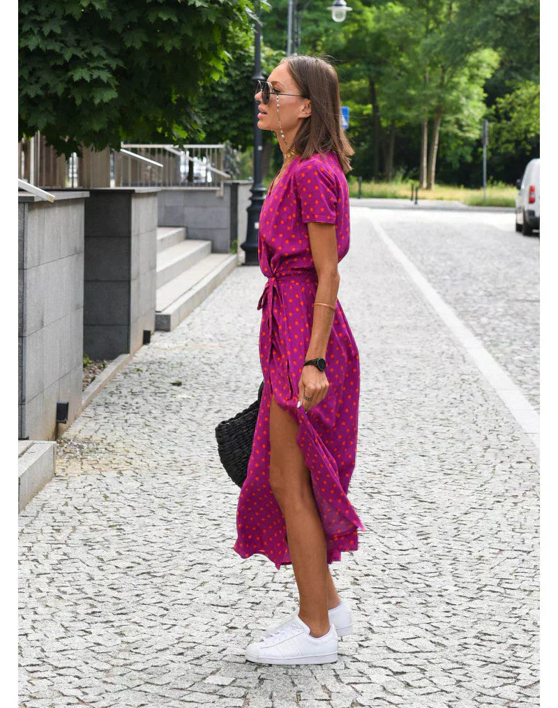 Elleli™ | Elegante abito con scollo a V