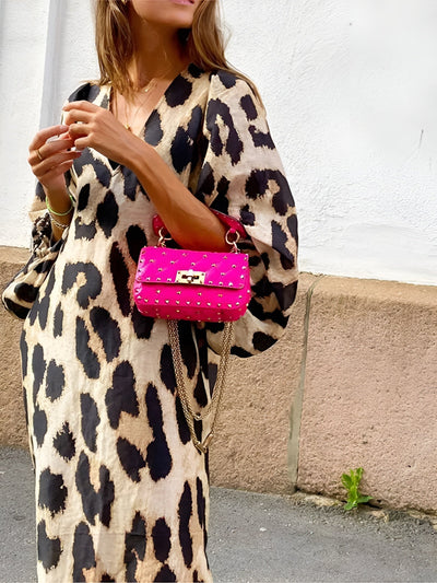 Giano™ | Abito con stampa leopardata audace ed elegante