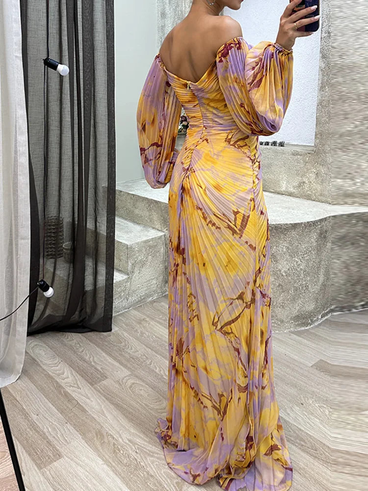 Abito elegante con scollo a V