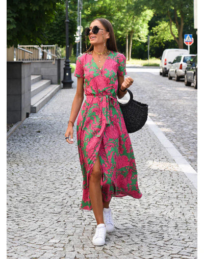 Elleli™ | Elegante abito con scollo a V