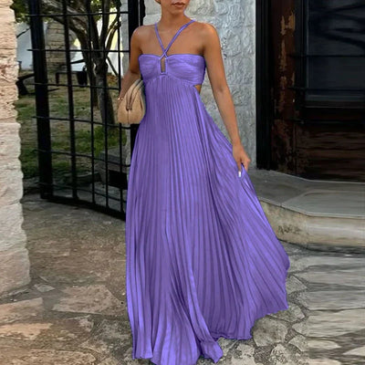 Beauna™ | Abito da festa plissettato con spalle scoperte