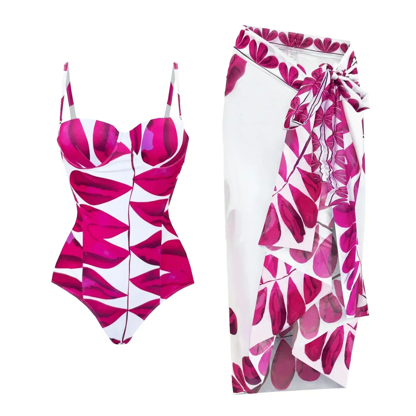 Zemina™ | Costume intero push-up modellante con accappatoio abbinato