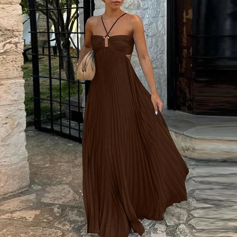 Beauna™ | Abito da festa plissettato con spalle scoperte