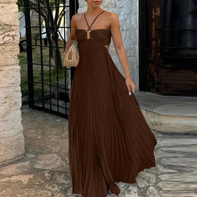 Beauna™ | Abito da festa plissettato con spalle scoperte