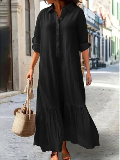 Jennifer | Abito Camicia Elegante a Manica Lunga