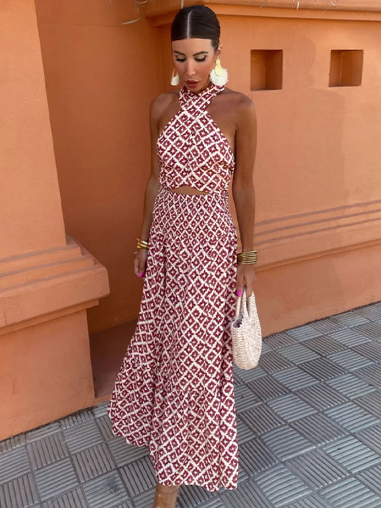 Mickay™ | Elegante Abito Midi con Spalle Scoperte