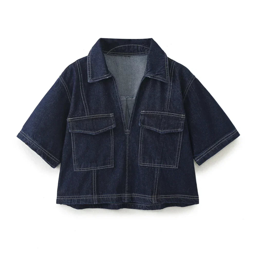 Sofia | Completo Denim V-hals