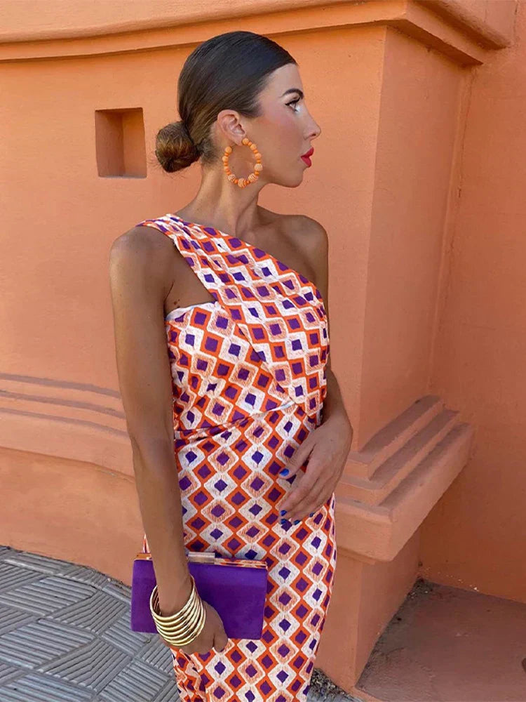 Irmgardi | Abito elegante a spalla unica