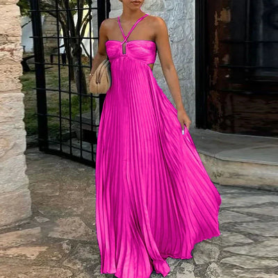 Beauna™ | Abito da festa plissettato con spalle scoperte