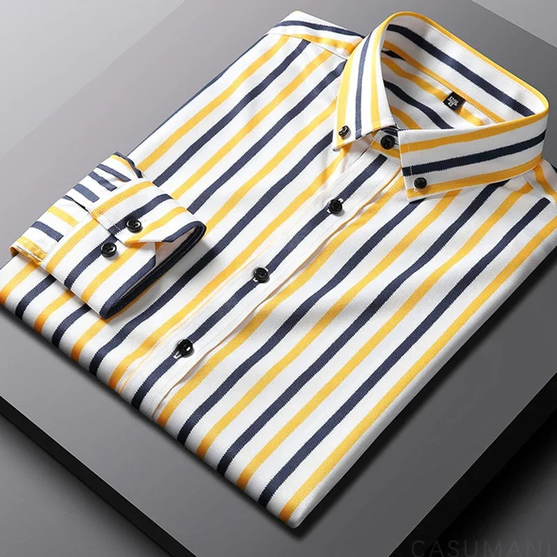 Givalli | Camicia Casual a Righe da Uomo