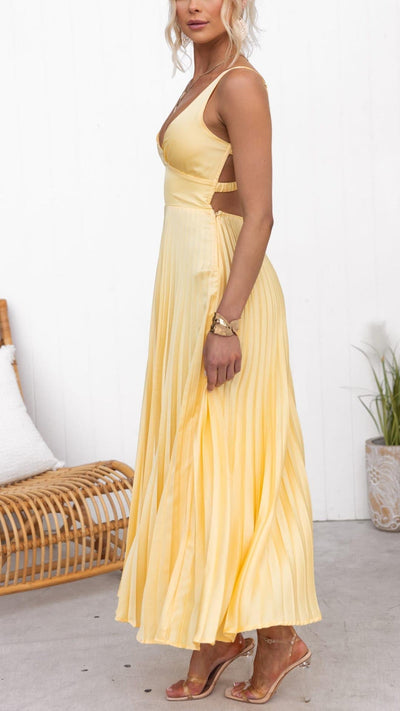 Aby | Abito Elegante Giallo