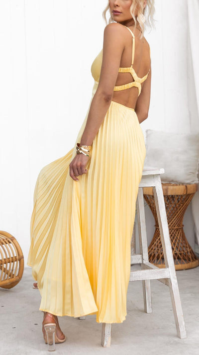 Aby | Abito Elegante Giallo