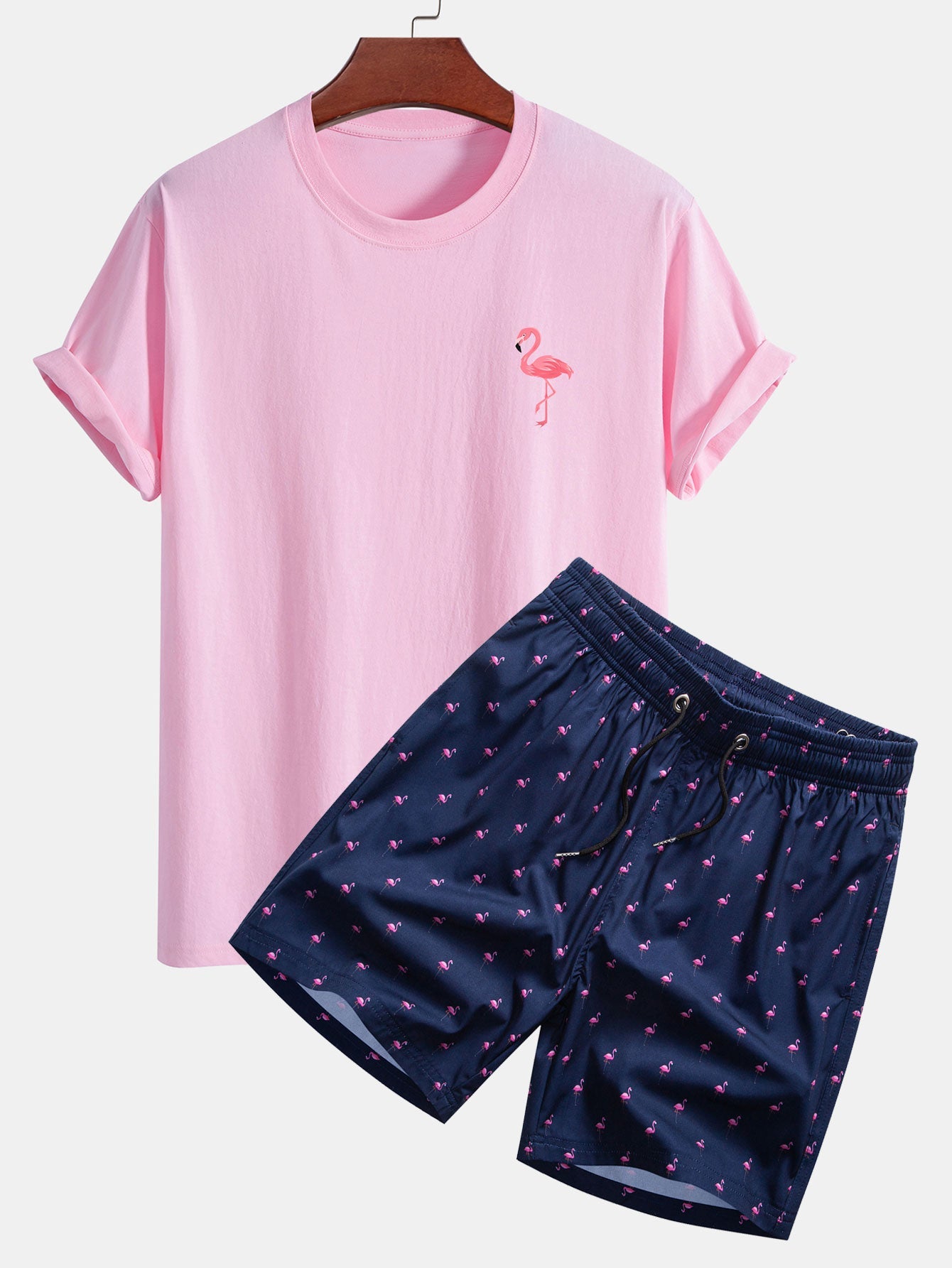 Giulia | T-shirt e Shorts Flamingo