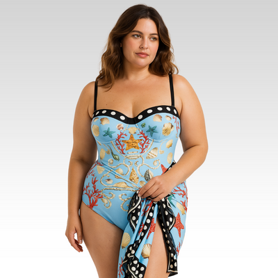 Zemina™ | Costume intero push-up modellante con accappatoio abbinato