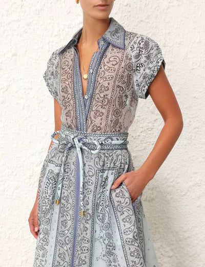 Abito estivo con stampa Paisley