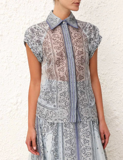 Abito estivo con stampa Paisley