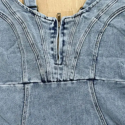 Zaria™ | Abito in denim con spalline regolabili