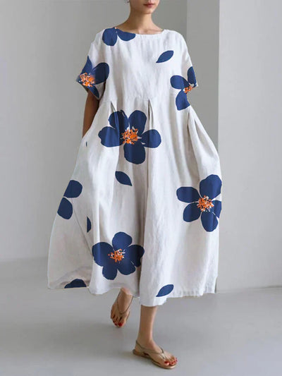 Luette™ | Abito lungo estivo con stampe floreali vivaci e morbido comfort