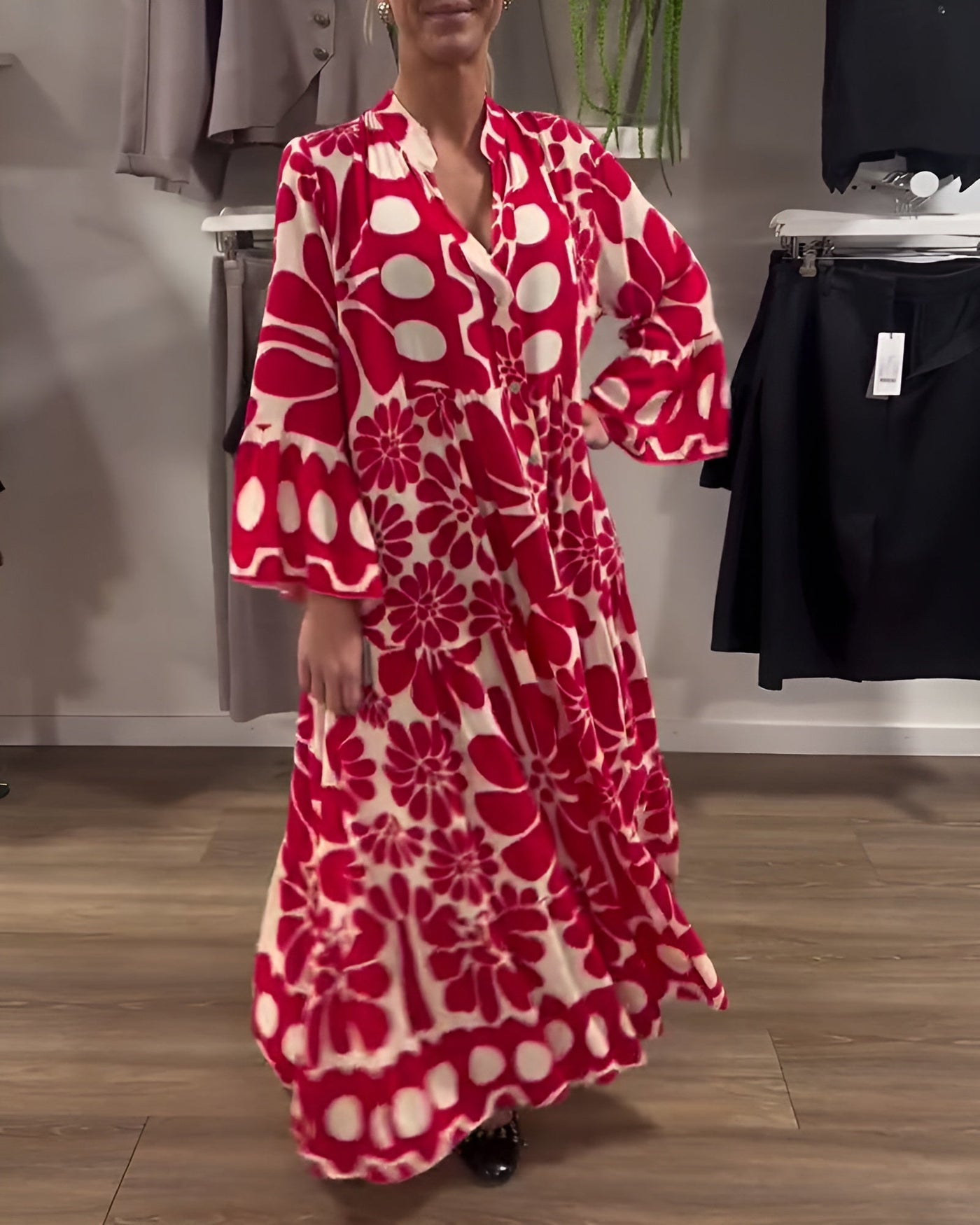 Marielle | Abito Elegante Maxi Stampato