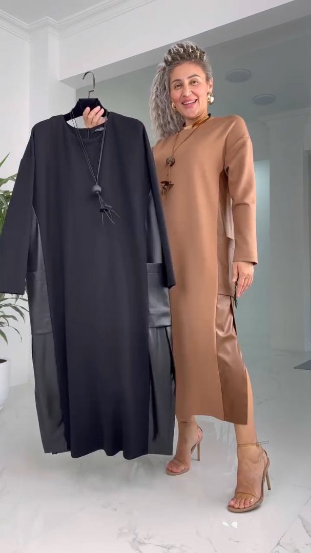 Elegante abito a maniche lunghe