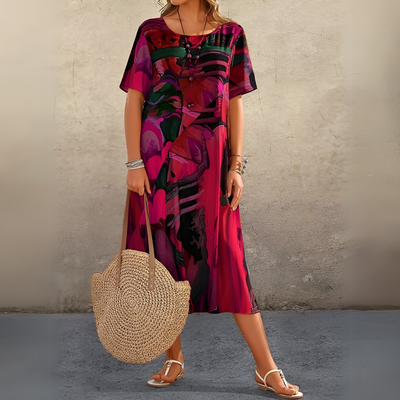 Joelle | Abito Elegante e Fluido a Fiori