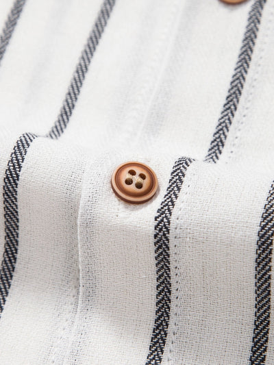 Marco | Camicia a Righe e Pantaloni in Lino