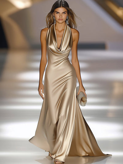 Celeste | Abito Elegante Maxi