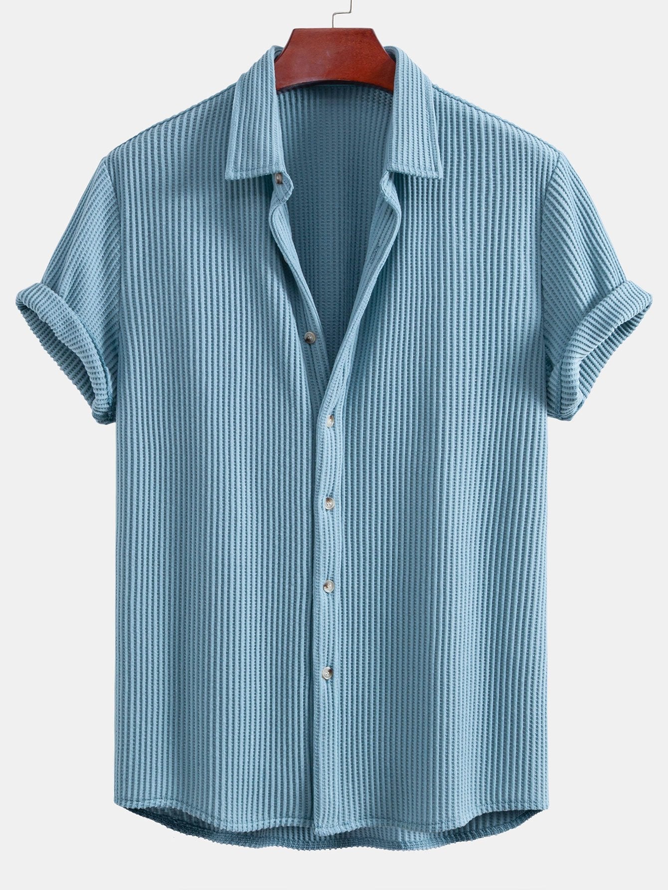 Luca | Camicia a Waffle & Pantaloni in Lino