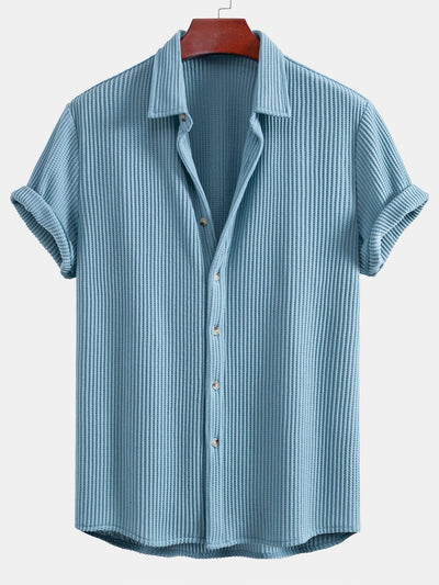 Luca | Camicia a Waffle & Pantaloni in Lino