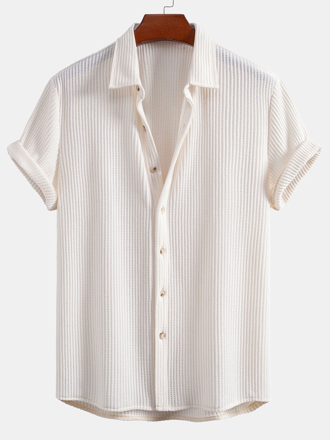 Luca | Camicia a Waffle & Pantaloni in Lino