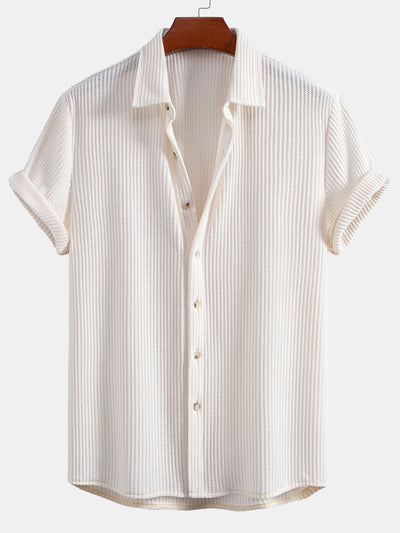 Luca | Camicia a Waffle & Pantaloni in Lino