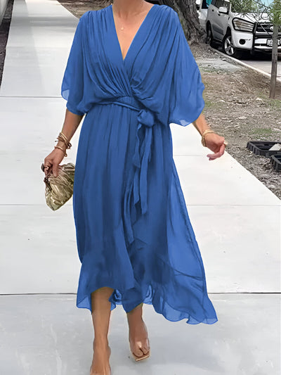 Caira™ | Abito in chiffon con scollo a V