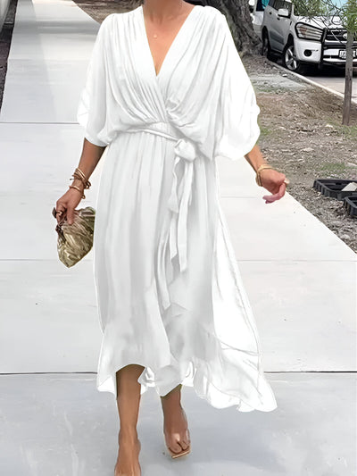 Caira™ | Abito in chiffon con scollo a V