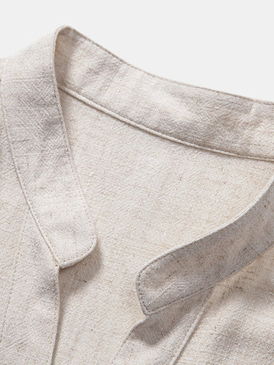 Luca | Camicia Lino V e Pantaloni Dritti