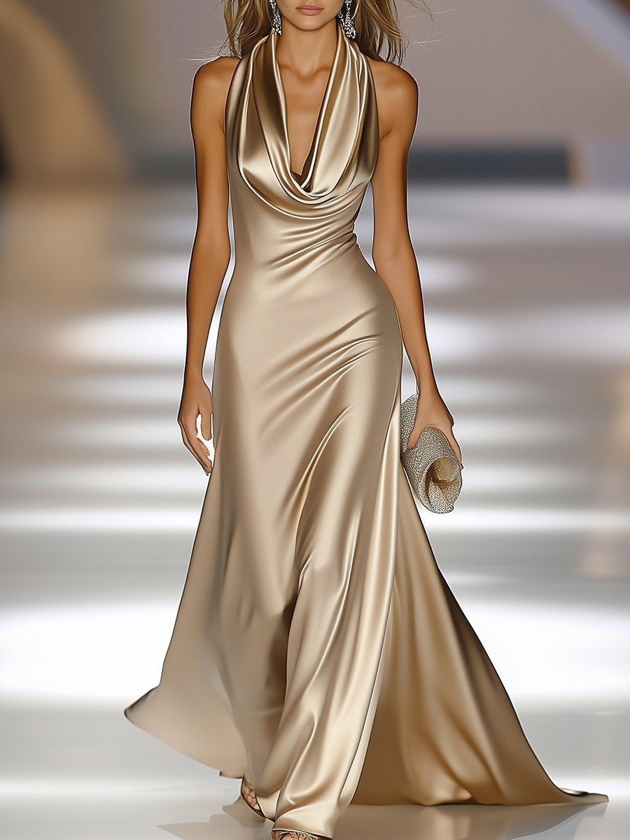 Celeste | Abito Elegante Maxi