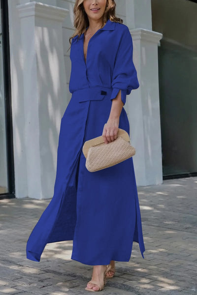 Aveline™ | Abito lungo con scollo a V