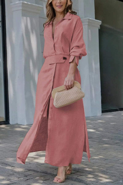 Aveline™ | Abito lungo con scollo a V