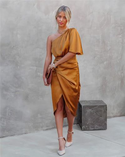 Dhalia | Abito asimmetrico elegante