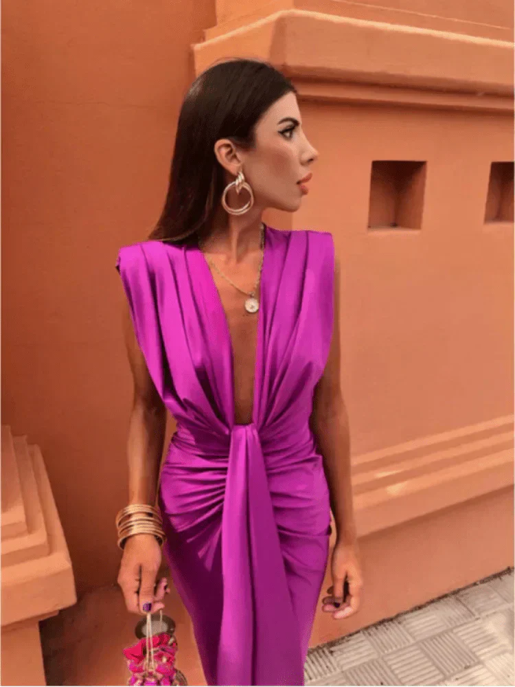 Cordelia | Abito Drappeggiato Elegante