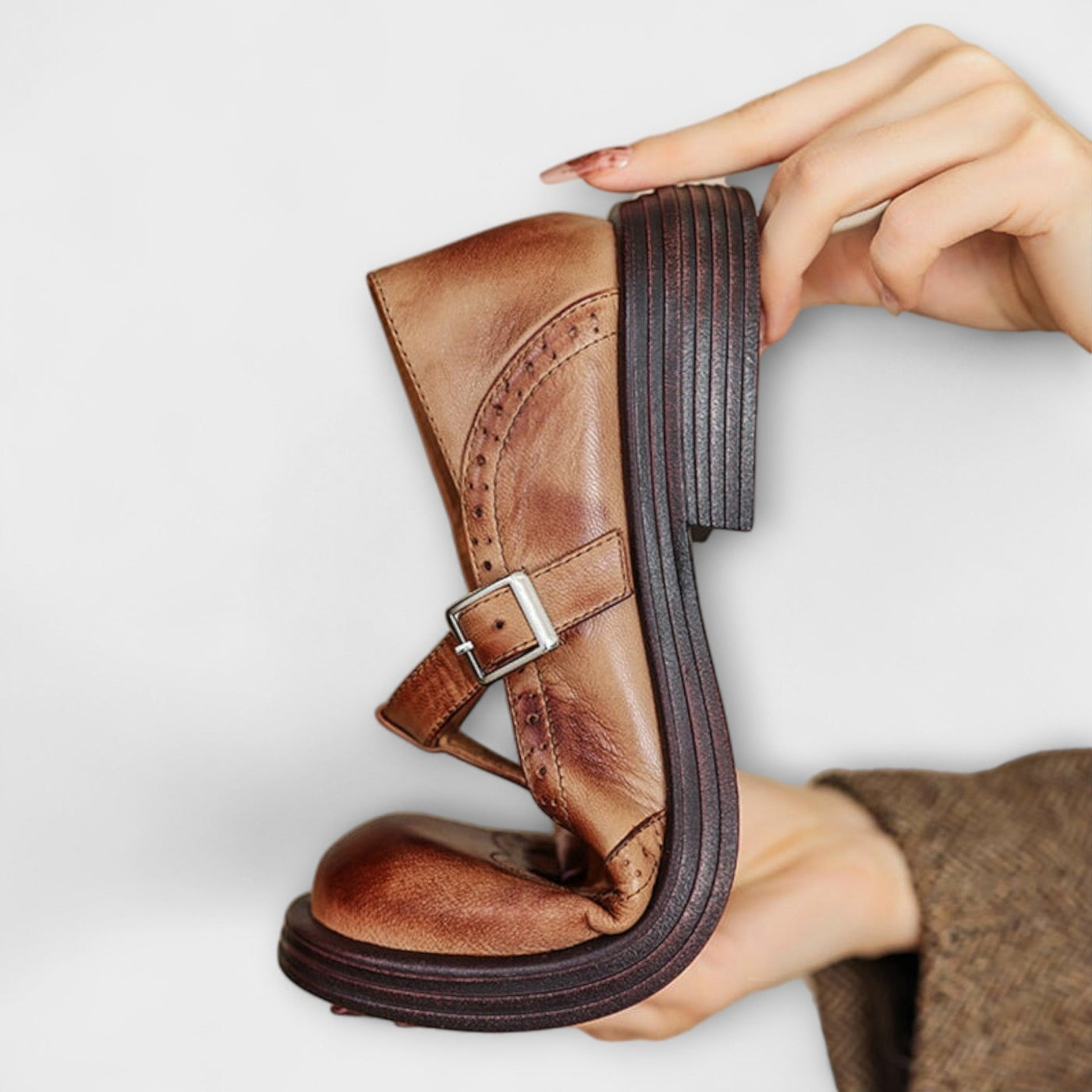 Giulia | Scarpe Mary Jane in Pelle