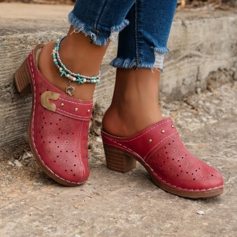 Sandali Chiusi a Punta Spessa per Donna | Stile Slip-On